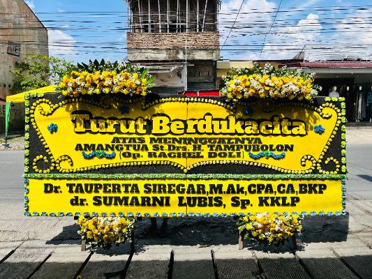 papan bunga medan murah